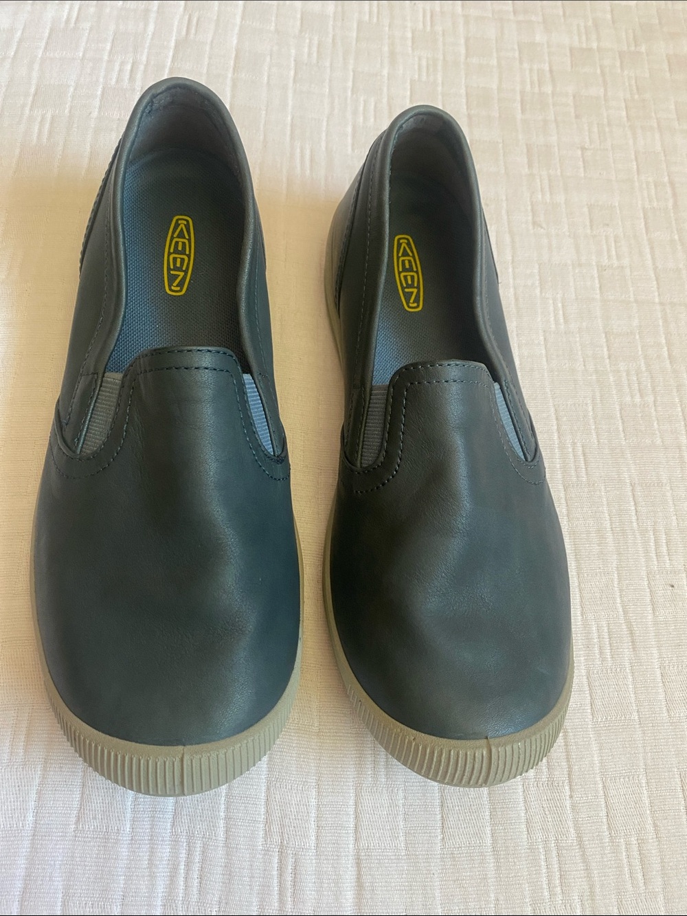 KEEN  Slip-On Shoes in Dark Blue with Tan Soles